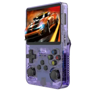 R36S Handheld Game Console 64GB   Transparent Purple 523635 0